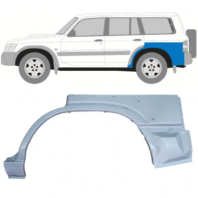 Nissan Patrol 2005-2009 Hinten kotflügel reparaturblech / Links