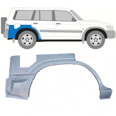 Nissan Patrol 2005-2009 Hinten kotflügel reparaturblech / Rechts