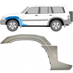Reparaturblech Kotflügel vorne für Nissan Patrol Y61 GY61 1997-2009 / Links / Satz 10033