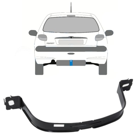 Tankhalterung Kraftstofftank für Peugeot 206 206+ 1998-2012 16013