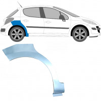 PEUGEOT 207 2006-2013 RADLAUF REPARATURBLECH / RECHTS