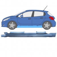 PEUGEOT 208 2012-2019 SCHWELLER REPARATURBLECH / LINKS