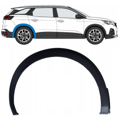 Seitenleiste Kotflügel hinten für Peugeot 3008 2016-2024 / Rechts 17033