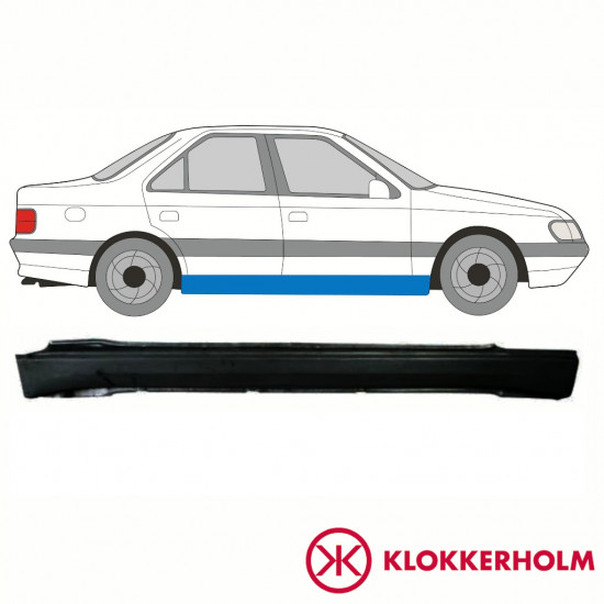 PEUGEOT 405 1987-1996 SCHWELLER REPARATURBLECH / RECHTS