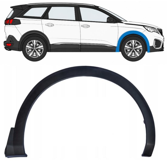 Seitenleiste Kotflügel vorne für Peugeot 5008 2017-2024 / Rechts 17035
