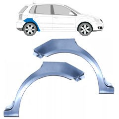 Reparaturblech Kotflügel hinten für Volkswagen Polo 2001-2009 / Links+Rechts / Satz 9222