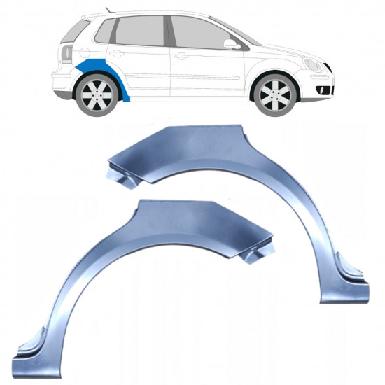 VW POLO 2001-2009 RADLAUF REPARATURBLECH / SATZ