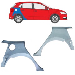 Reparaturblech Kotflügel hinten für Volkswagen Polo 2009-2017 / Links+Rechts / Satz 12670