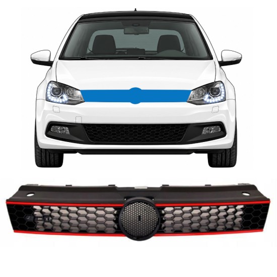 Kühlergrill für Volkswagen Polo 2014-2017 GTI 17257