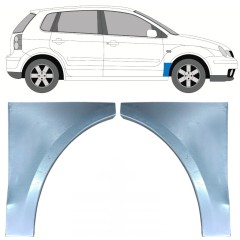 Reparaturblech Kotflügel vorne für Volkswagen Polo 2001-2009 / Links+Rechts / Satz 9733