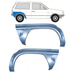 Reparaturblech Kotflügel hinten für Volkswagen Polo 1981-1994 / Links+Rechts / Satz 10462