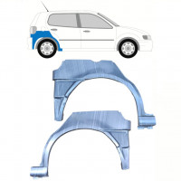 VW POLO 1994-1999 HINTEN KOTFLÜGEL REPARATURBLECH / MIT UNTEN HINTEN TEIL / SATZ