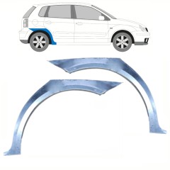 Reparaturblech Kotflügel hinten für Volkswagen Polo 2001-2009 / Links+Rechts / Satz 10132