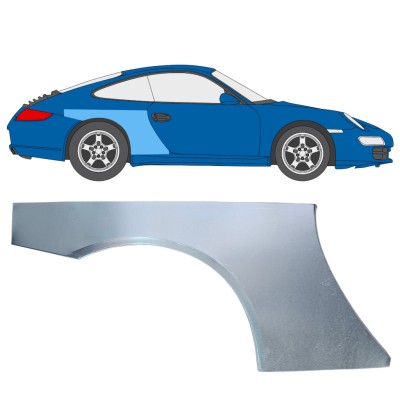 Reparaturblech Kotflügel hinten für Porsche 911 997 2004-2012 / Rechts 16379