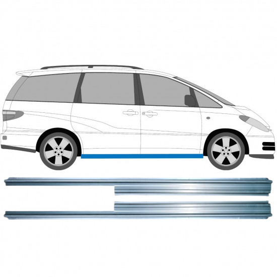 TOYOTA PREVIA 2000-2005 SCHWELLER REPARATURBLECH / SATZ