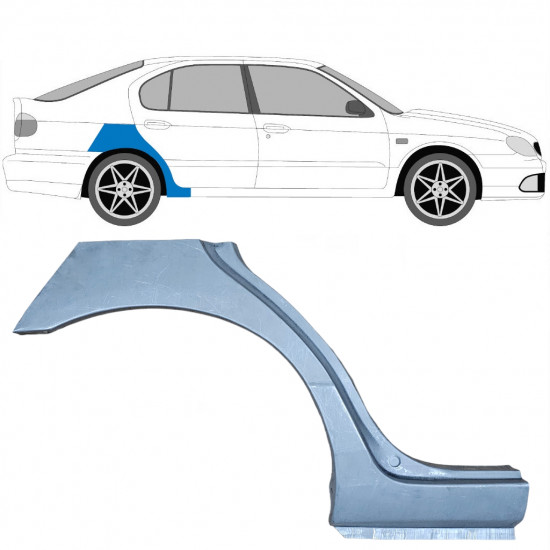 NISSAN PRIMERA 1996-2001 RADLAUF REPARATURBLECH / RECHTS