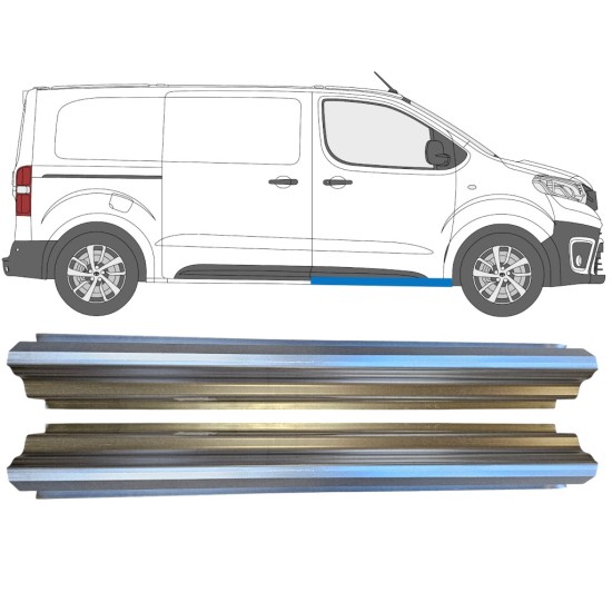 Reparaturblech Schweller vordere Tür für Toyota Proace Verso 2016- / Links = Rechts (symmetrisch) / Satz 14903