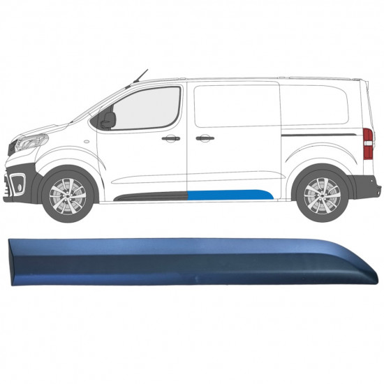 Seitenleiste hinten für Toyota Proace 2016- / Rechts 12821