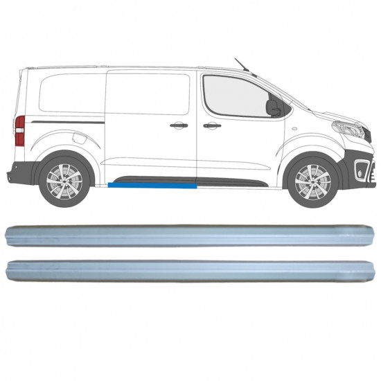 Reparaturblech Schiebetürschweller für Toyota Proace 2016- / Links = Rechts (symmetrisch) 12813