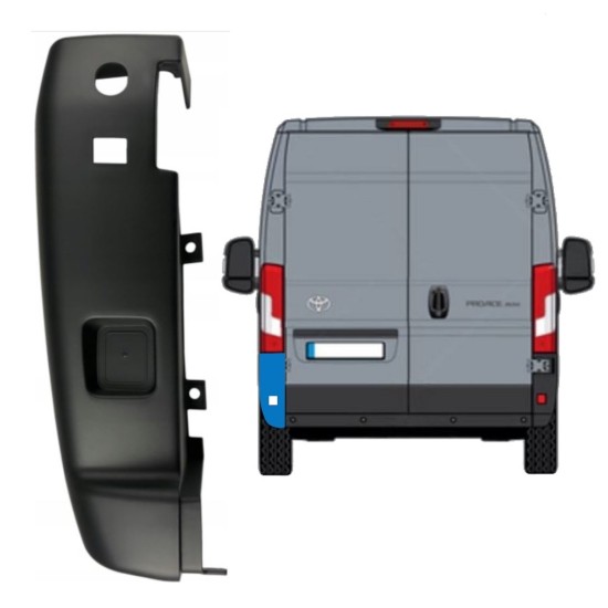 Stoßstange Ecke hinten 180 Grad für Toyota Proace Max 2024- / Links 15941