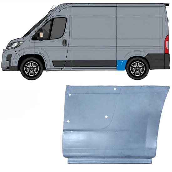 Reparaturblech Kotflügel hinten