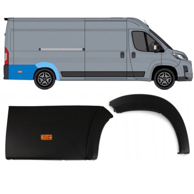 Set von hinteren Radlaufleisten mit Lampe für Toyota Proace Max 2024- / Rechts 15889