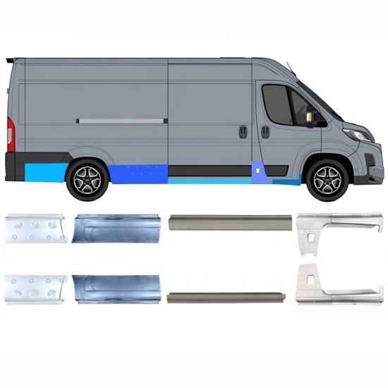 Reparaturblech-Set für Toyota Proace Max 2024- / Links+Rechts 16711