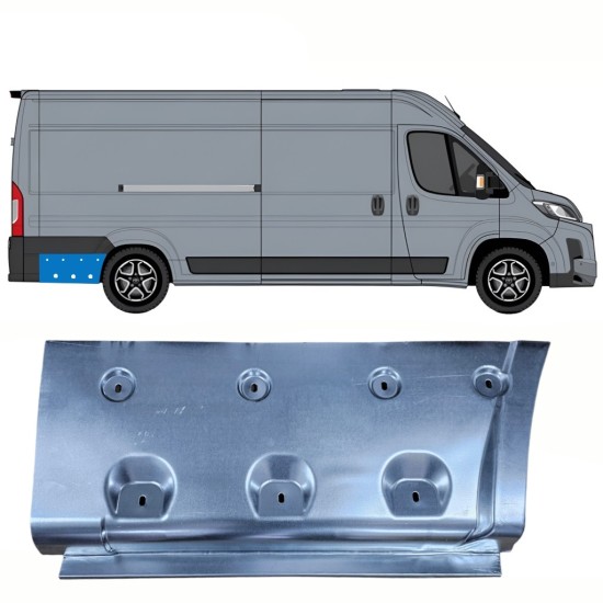 Reparaturblech Kotflügel hinten für Toyota Proace Max 2024- / Rechts 16746