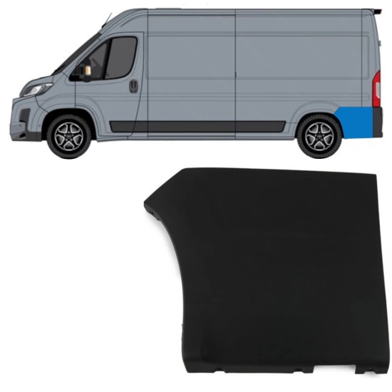 Seitenleiste hinten für Toyota Proace Max 2024- / Links 15916