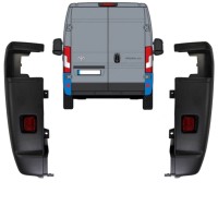 Stoßstange Ecke hinten 270 Grad für Toyota Proace Max 2024- / Links+Rechts / Satz 15930