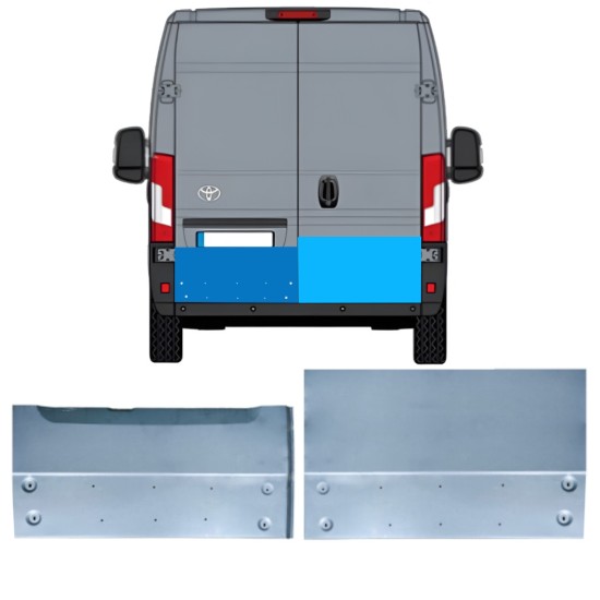 Reparaturblech hintere Tür für Toyota Proace Max 2024- / Links+Rechts 16737