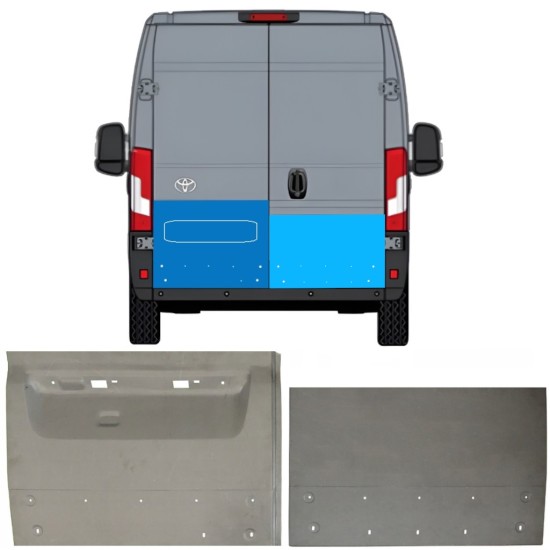 Reparaturblech hintere Tür für Toyota Proace Max 2024- / Links+Rechts 16726