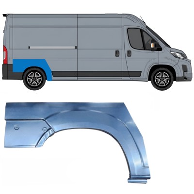 Reparaturblech Kotflügel hinten für Toyota Proace Max 2024- / Rechts 16689
