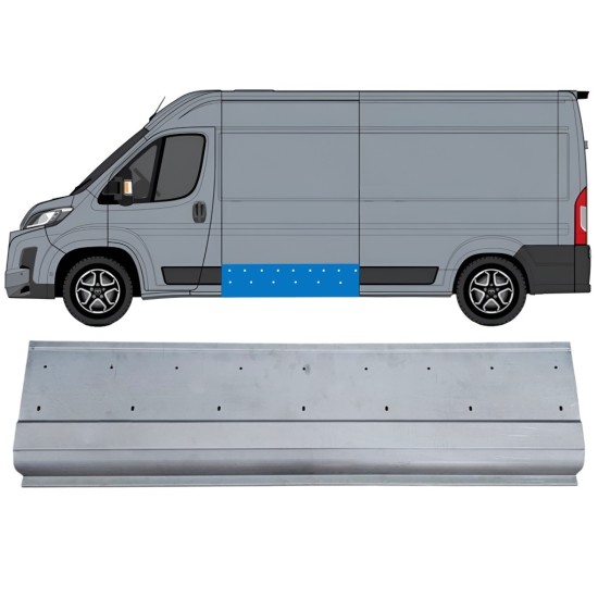 Reparaturblech Seitenwand mit Löchern für Toyota Proace Max 2024- / Links 16695
