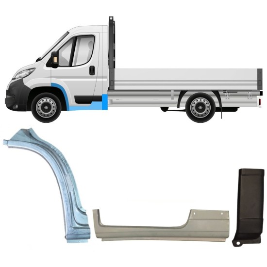 Reparaturblech-Set für Toyota Proace Max 2024- / Links 17009