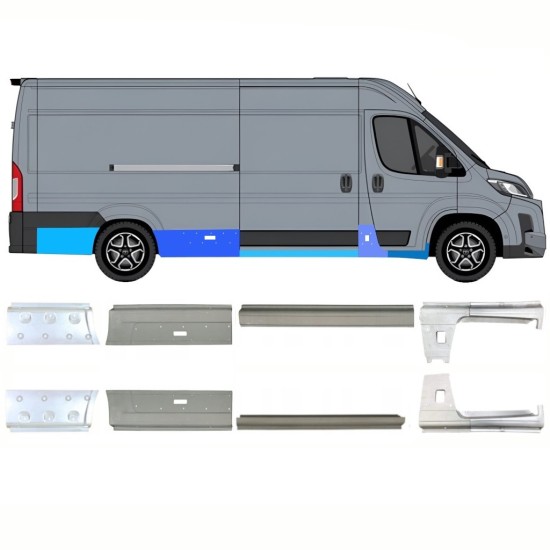 Reparaturblech-Set für Toyota Proace Max 2024- / Links+Rechts 16712