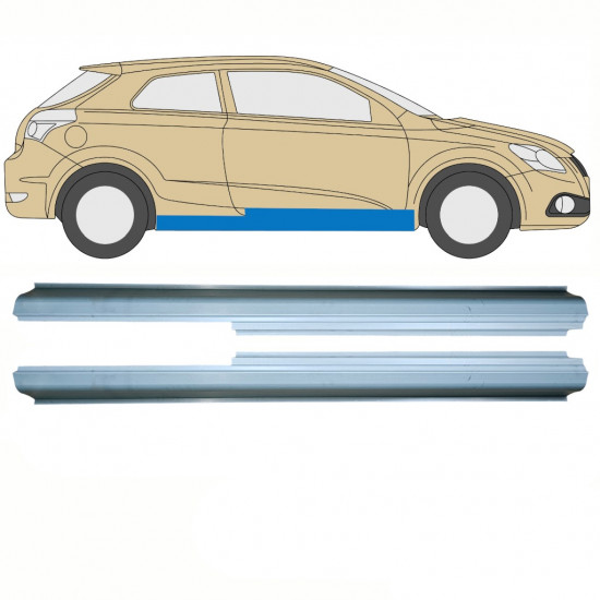 KIA PRO CEED 2006-2012 SCHWELLER REPARATURBLECH / SATZ