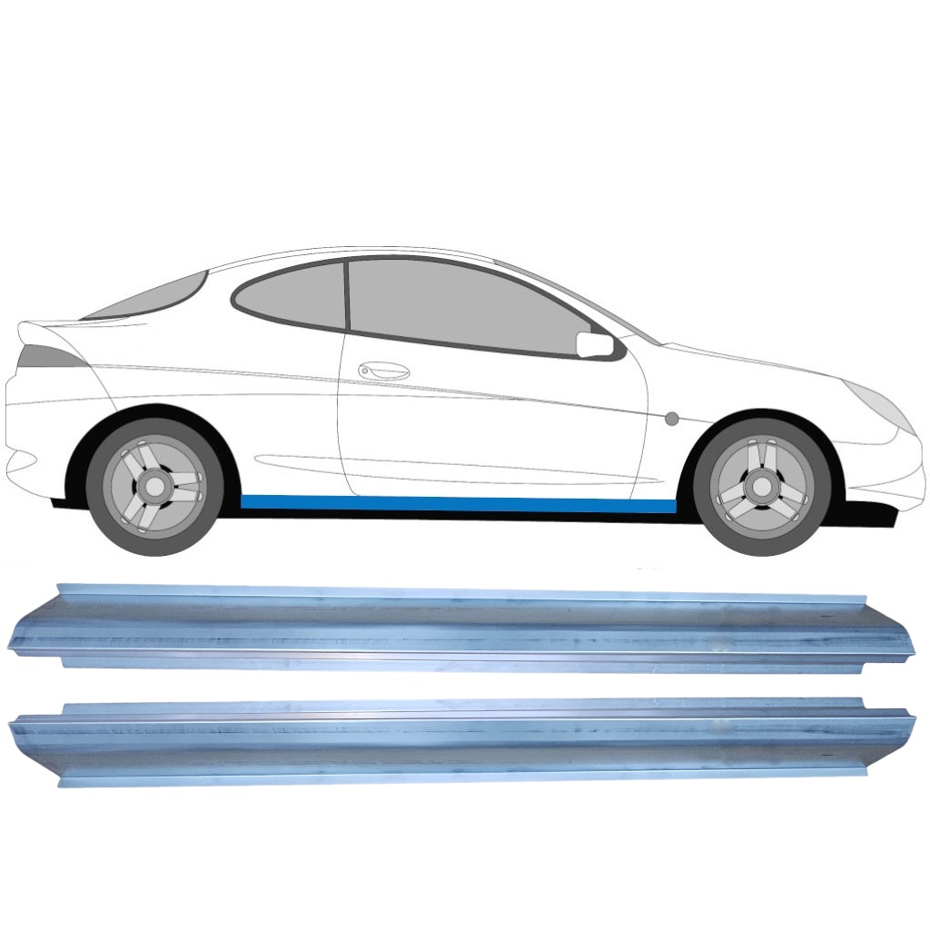 Reparaturblech Schweller Für Ford Puma 1997-2002 / Links+Rechts / Satz 9186