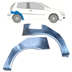 Reparaturblech Kotflügel hinten für Fiat Punto II 1999-2010 / Links+Rechts / Satz 10404