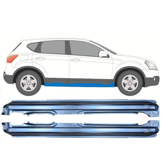 NISSAN QASHQAI 2007-2013 SCHWELLER REPARATURBLECH / SATZ