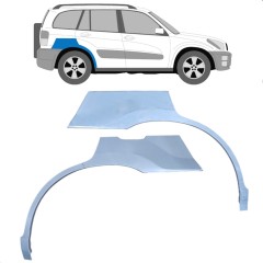 Reparaturblech Kotflügel hinten für Toyota Rav4 2000-2005 / Links+Rechts / Satz 9432