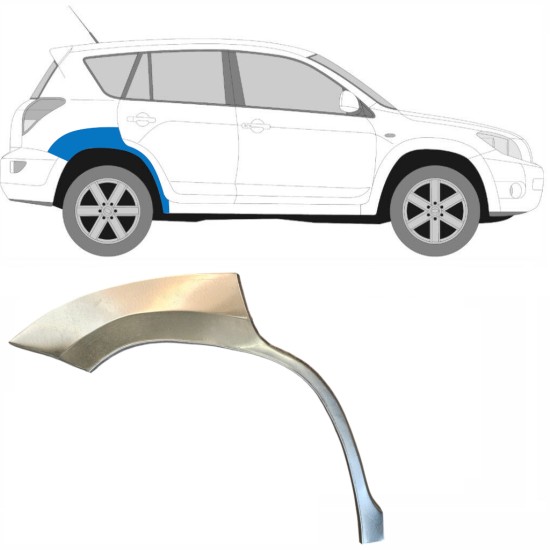 Reparaturblech Kotflügel hinten für Toyota Rav4 2006-2013 / Rechts 14753