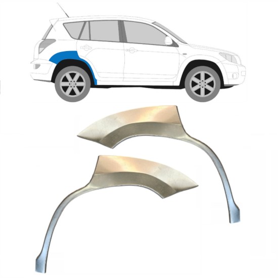 Reparaturblech Kotflügel hinten für Toyota Rav4 2006-2013 / Links+Rechts / Satz 14755