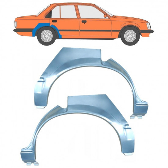 OPEL REKORD E 1982-1986 RADLAUF REPARATURBLECH  / SATZ