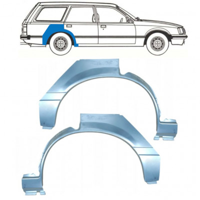 OPEL REKORD E 1977-1986 KOMBI RADLAUF REPARATURBLECH / SATZ