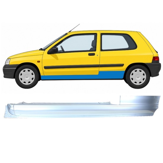 Voll schweller für Renault Clio I 1990-1998 / Links 11010
