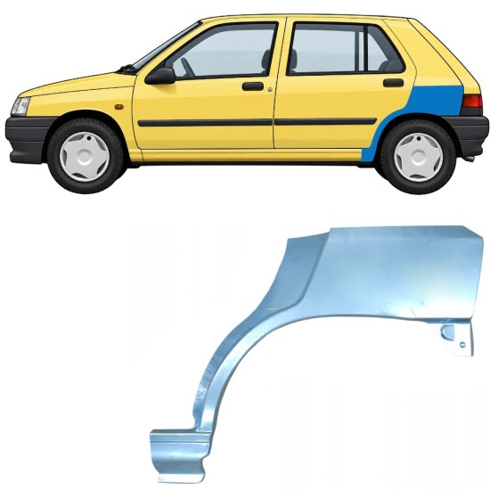 Reparaturblech Kotflügel hinten für Renault Clio I 1990-1998 / Links 7683