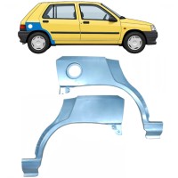 Reparaturblech Kotflügel hinten für Renault Clio I 1990-1998 / Links+Rechts / Satz 9849