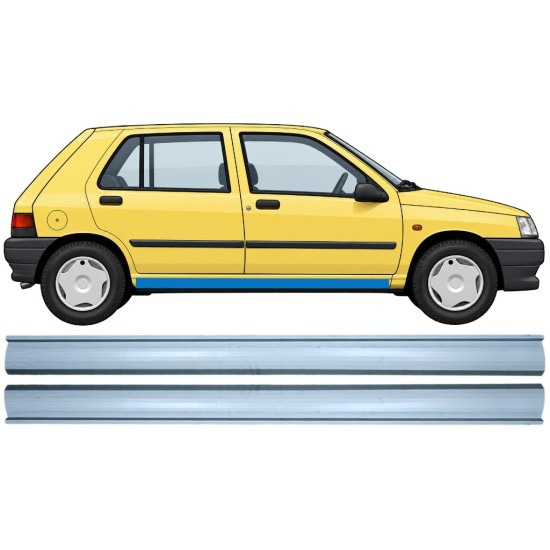 Reparaturblech unterer Schweller für Renault Clio I 1990-1998 / Links+Rechts / Satz 9850