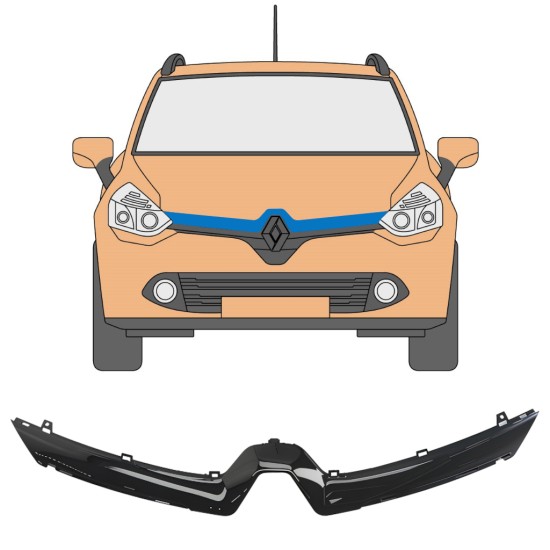 Kühlergrill-Leiste für Renault Clio IV 2012-2016 16231